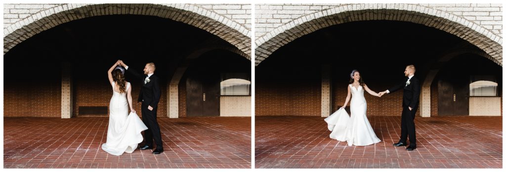 dancing under arches at laube hall, freeport, pa