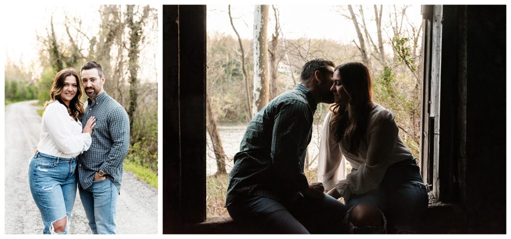cozy home engagement session
