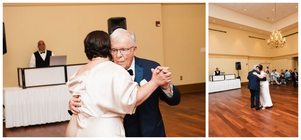 bride dances with her father at valley brook country club wedding